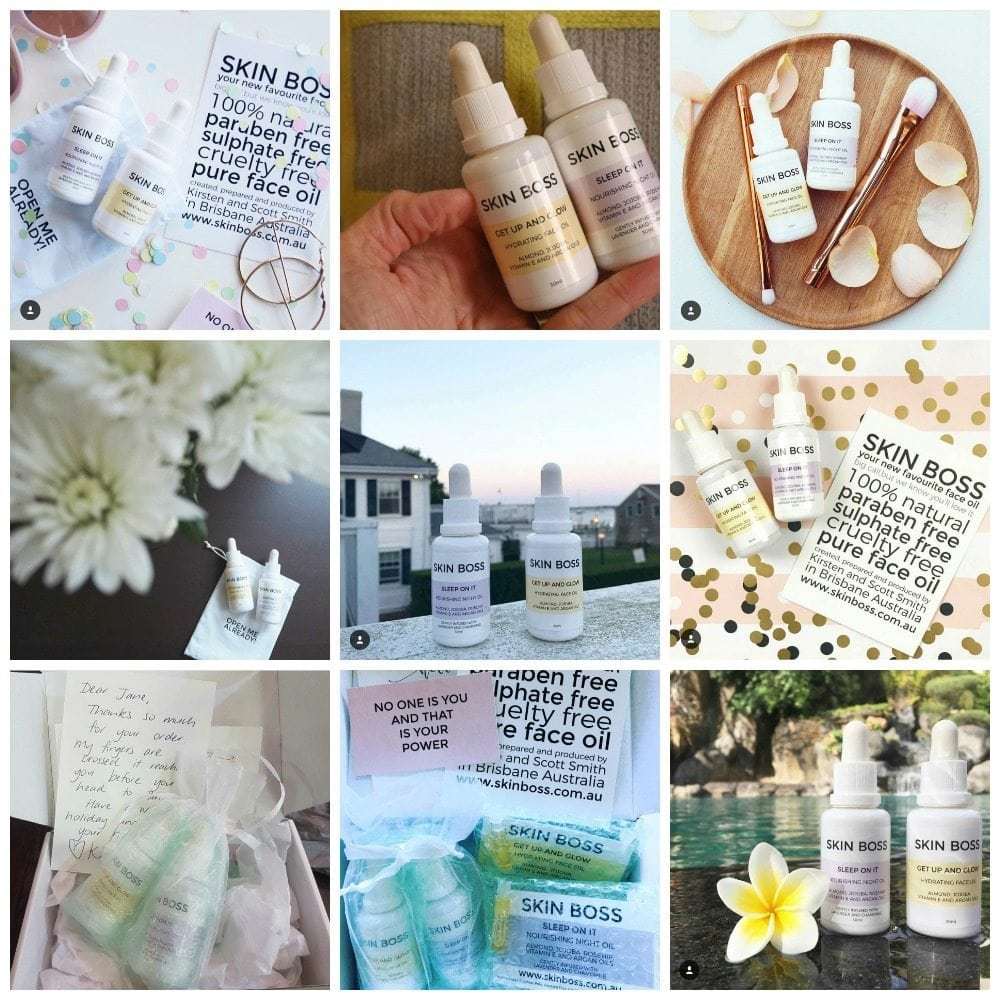 Today we're celebrating our fabulous customers. They know how to nail a flat lay and share our all natural face oils on Instagram like a Skin Boss! Featuring Pretty Chuffed, Baby Mac, Styling Curvy, Sublime Finds, Urban Outlet