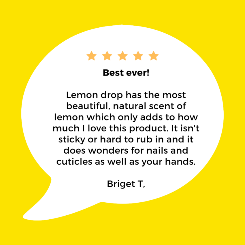 Lemon Drop customer testimonial
